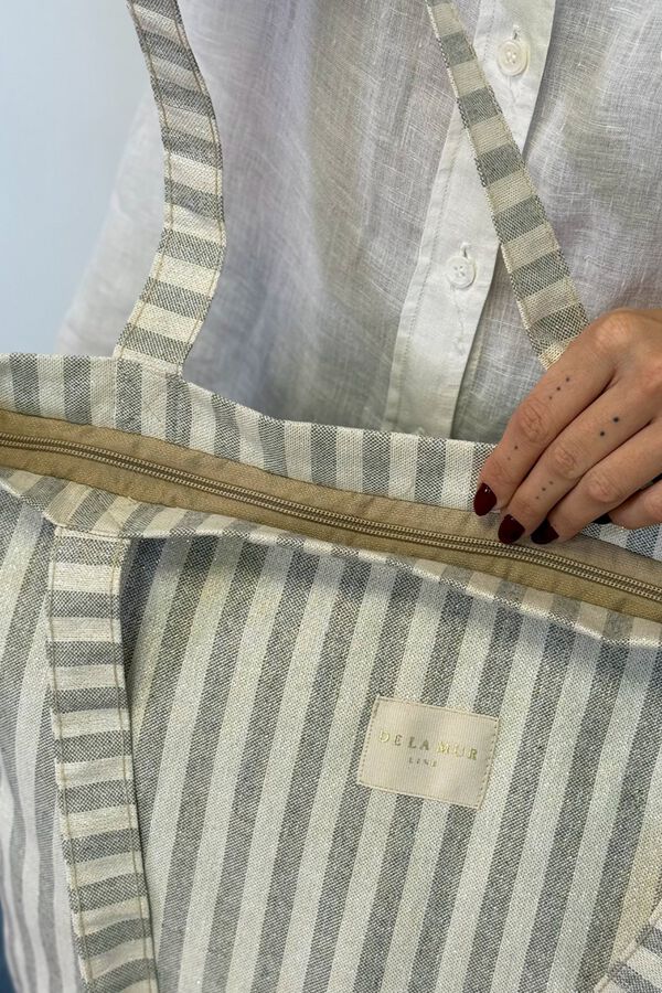 De La Mur Bolsa Grande Cremallera Lugris gris