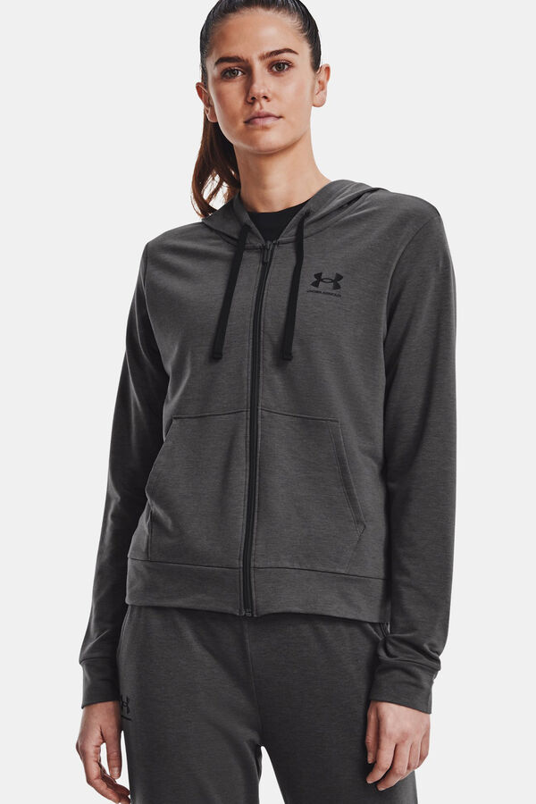 Womensecret Zip-up hooded sweatshirt Grau