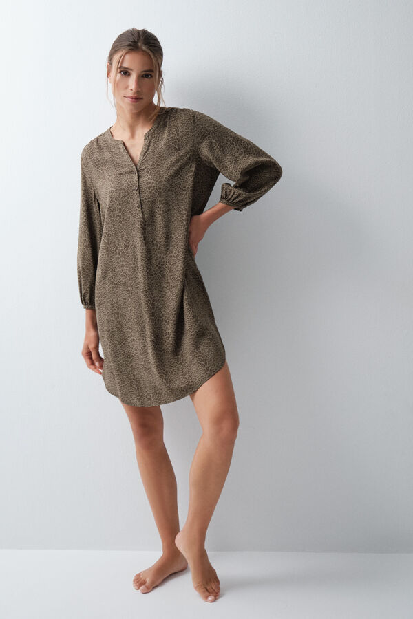 Women'secret Animal print short camisole grey