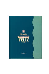 Womensecret A5 notebook with magnetic closure - Encuentra eso que te hace feliz (find whatever makes you happy) S uzorkom