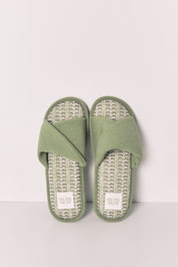 Women'secret Chinelos de quarto verde palmeiras