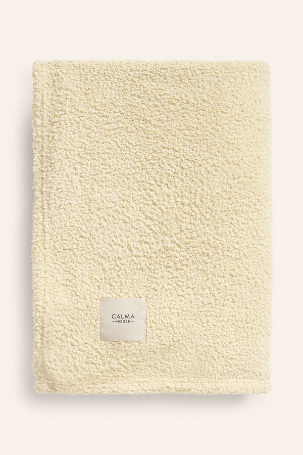 Calma House Plaid senfgelb coco mit Print