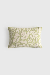 Textura Bestickter Baumwollkissenbezug mit Blumen