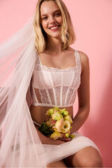 Penti Bridal bustier bra white