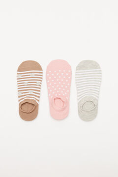 Womensecret 3-pack polka-dot socks printed