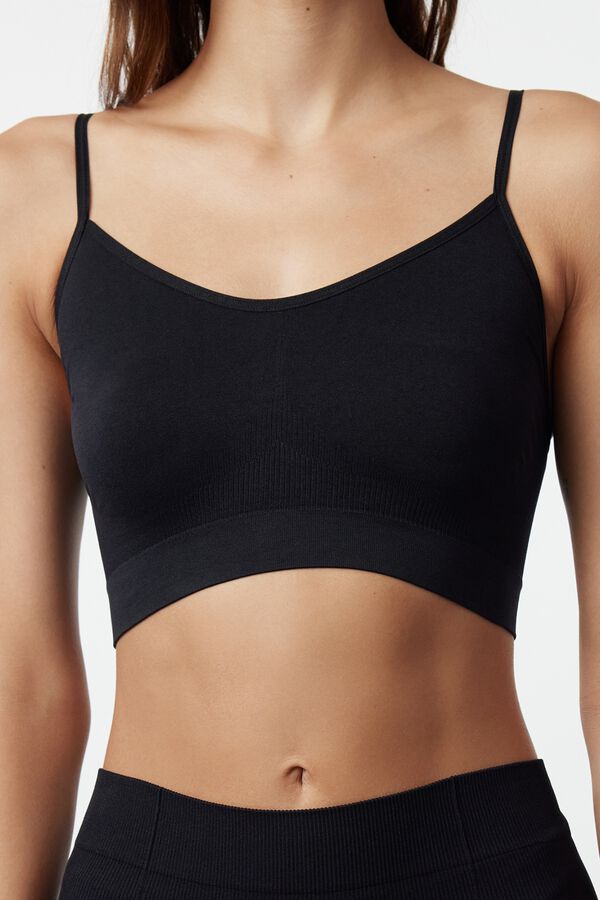 Trendyol Strappy sports top black