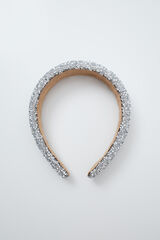 Women'secret Silver glitter hair headband grey