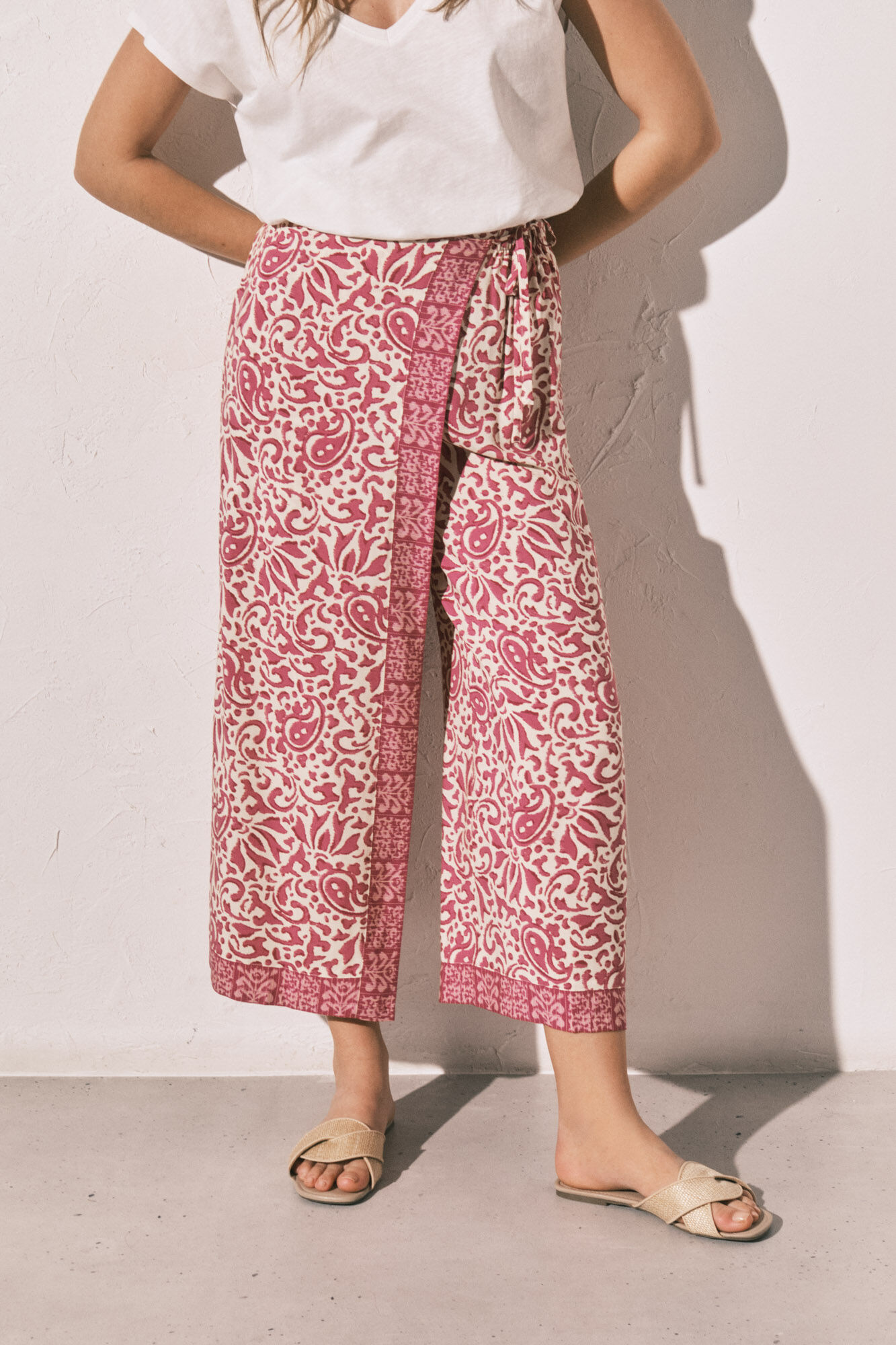 Women'secret Boho print fisherman trousers