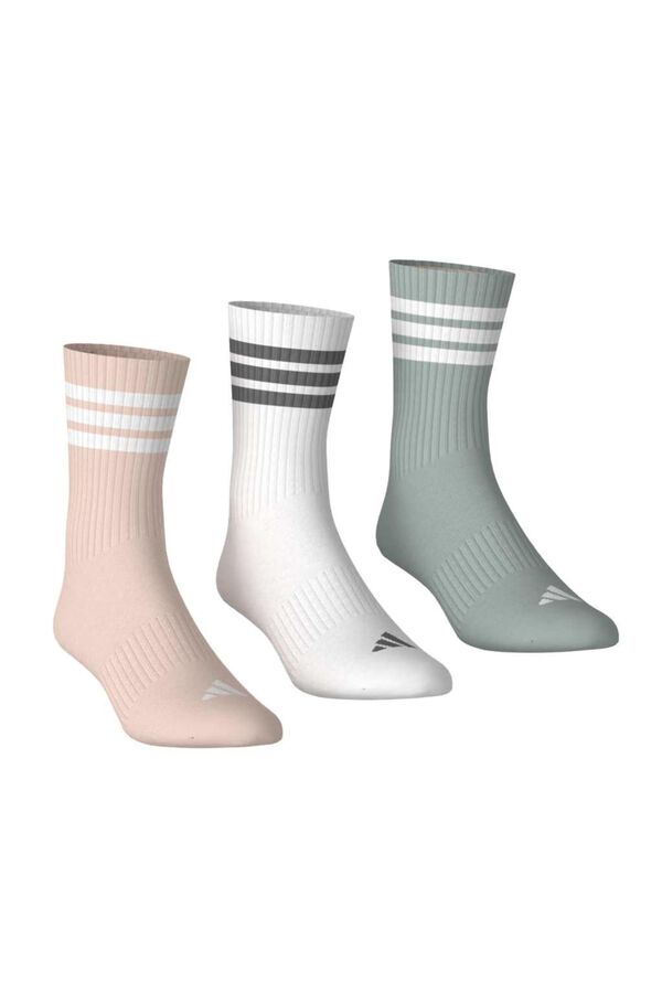 Adidas Pack of 3 sports 3-stripe socks pink
