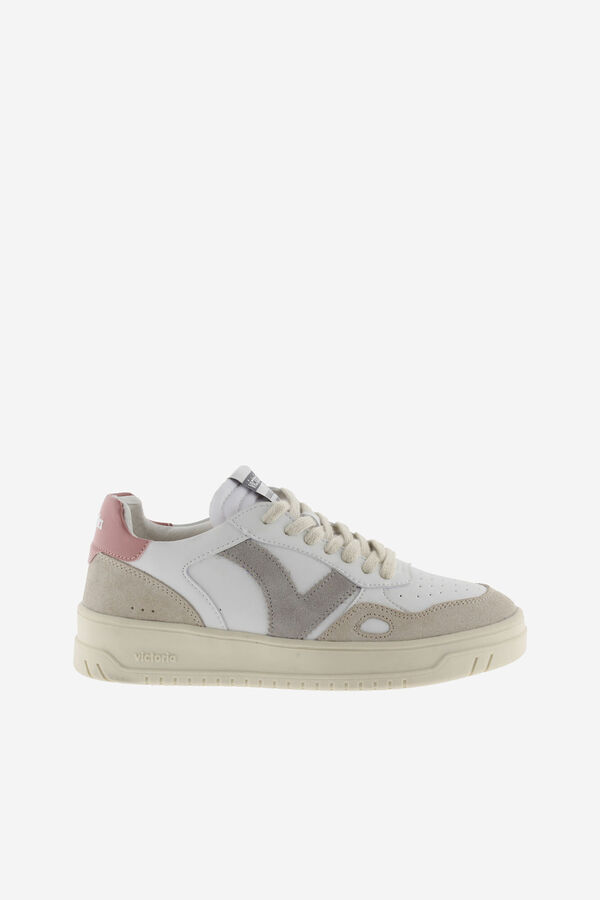 Womensecret Seoul Trainers in Faux and Split Leather rose