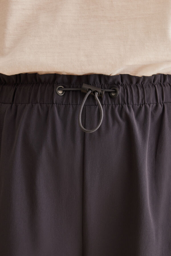 Womensecret Pantalon long nylon gris gris