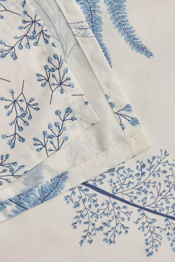 Womensecret Leaf print cotton duvet cover kék
