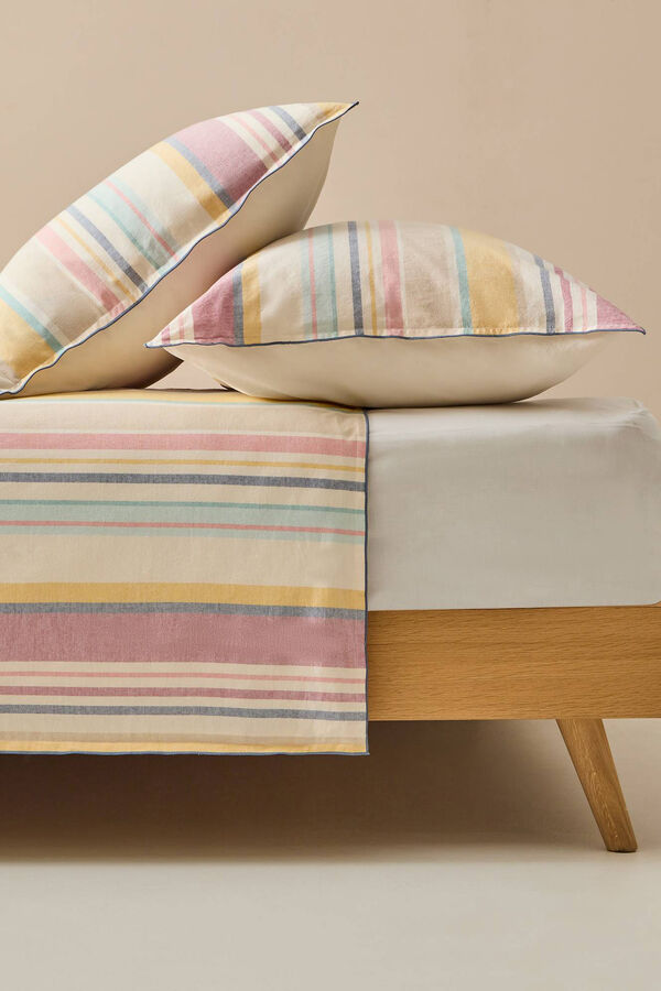 Textura Funda N&oacute;rdica A Rayas De Hilo Tintado blue