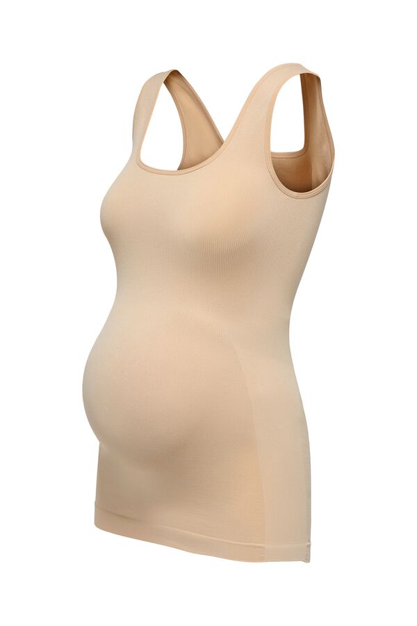 Only Maternity Top sem costuras sem mangas maternity branco