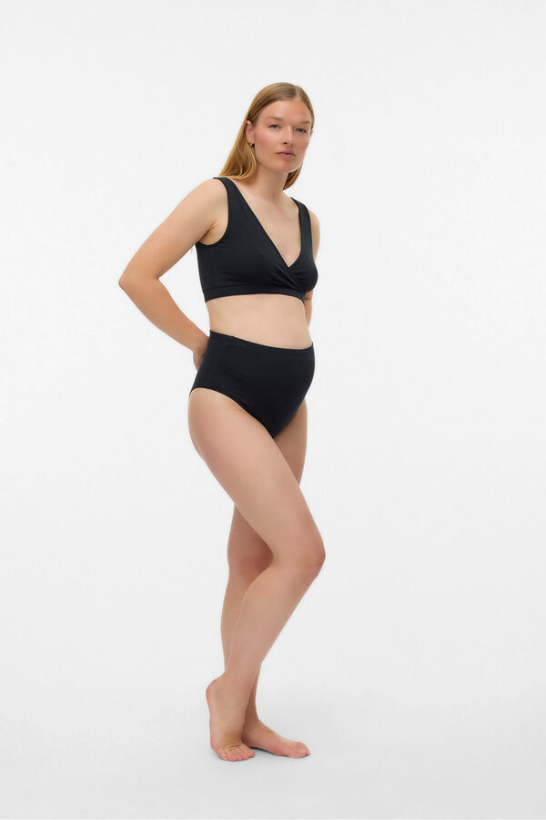 Mamalicious Seamless maternity breastfeeding bras Crna