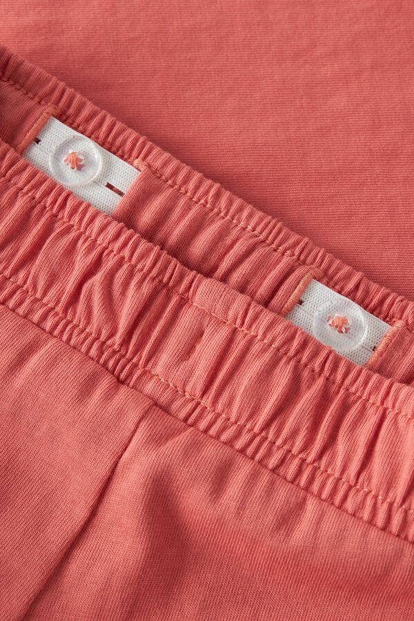 Name it Kinder-Baumwoll-Shorts mit Kordelzug Rosa