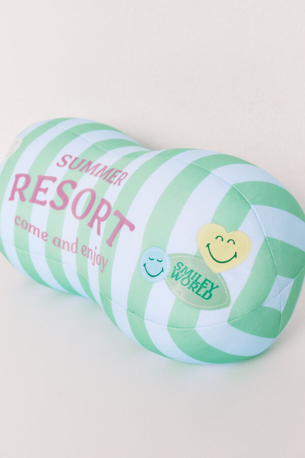 Women'secret Zeleni jastuk na pruge SmileyWorld&reg; Print
