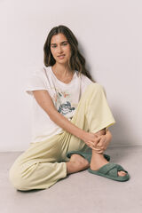 Women'secret Little Miss&trade; short sleeve capri pyjamas beige