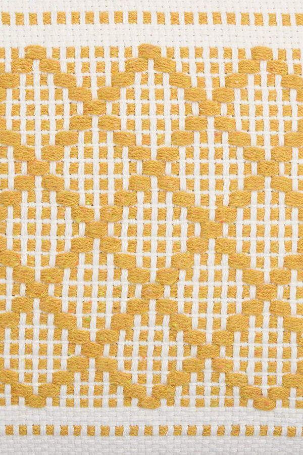 Womensecret Cotton cushion cover with tassels sárga