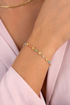 Womensecret Gold-plated steel Crystals Sun bracelet estampado