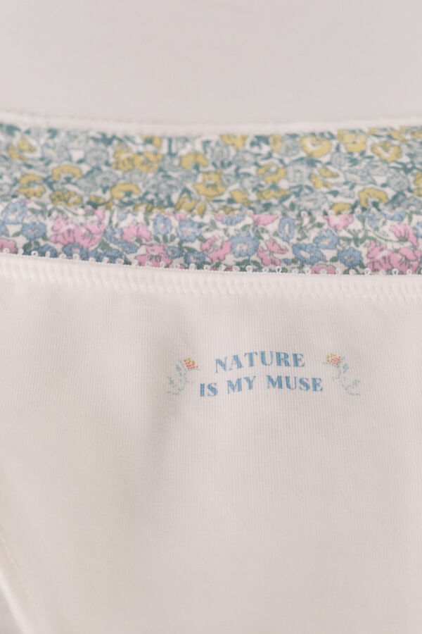 Women'secret Pack 3 floral print cotton classic panties printed