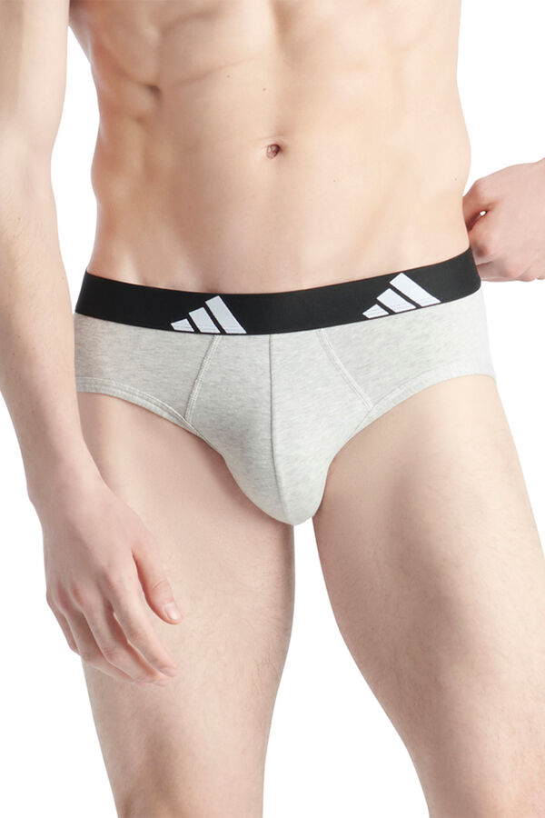 Adidas Pack of 3 logo briefs white
