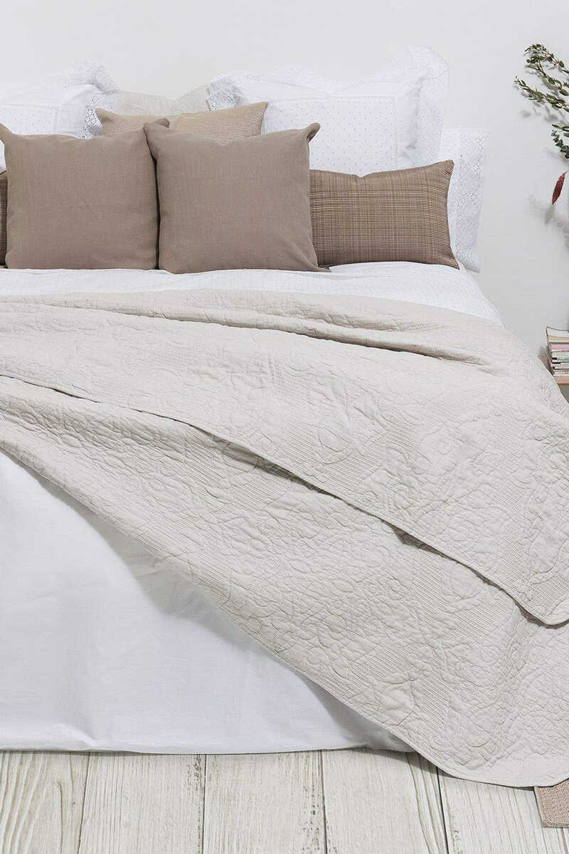 Sábana algodón percal bordado crochet. Cama 135-140cm., Ropa de cama y  textil para dormitorio