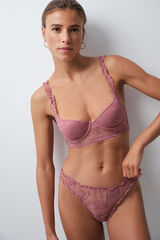 Women'secret Pink lace thong pink