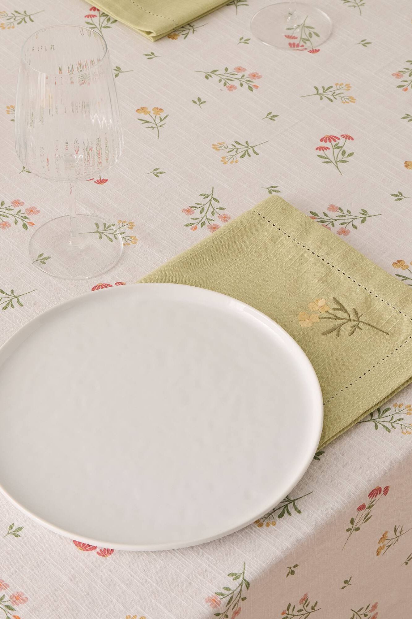 Textura Blumen-Baumwollmantel