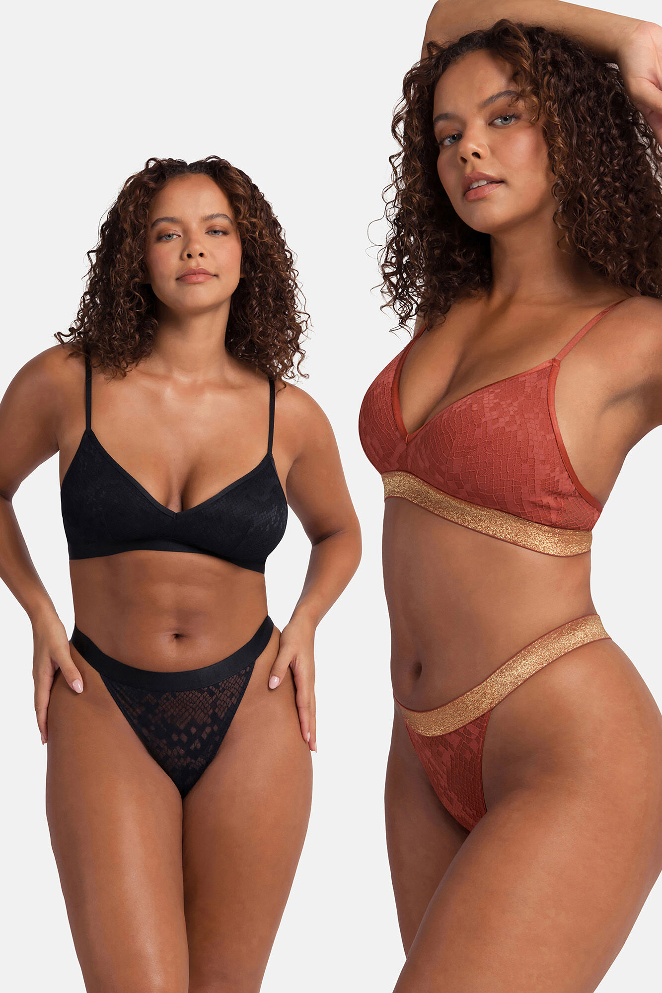 women'secret Pack de 2 bralettes de lúrex Oferta especial | Ropa