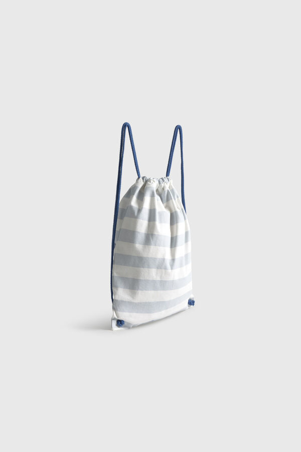 Textura Mochila print ballena bordado estampado