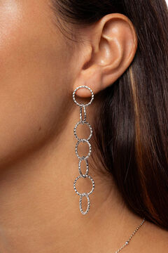 Womensecret Twist Circles & Circles earrings cinzento