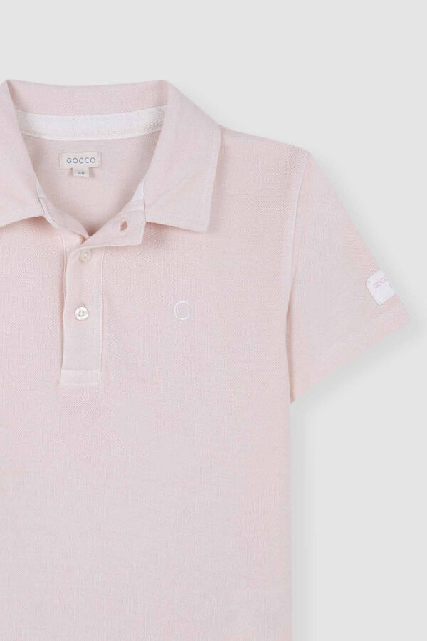 Womensecret Essential pink contrasts polo shirt pink