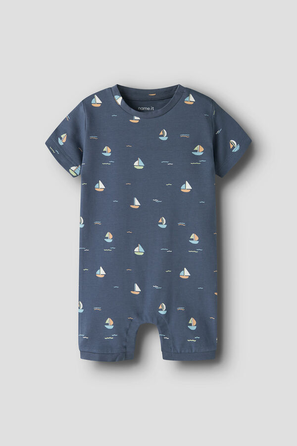 Name it Printed baby jumpsuit blue