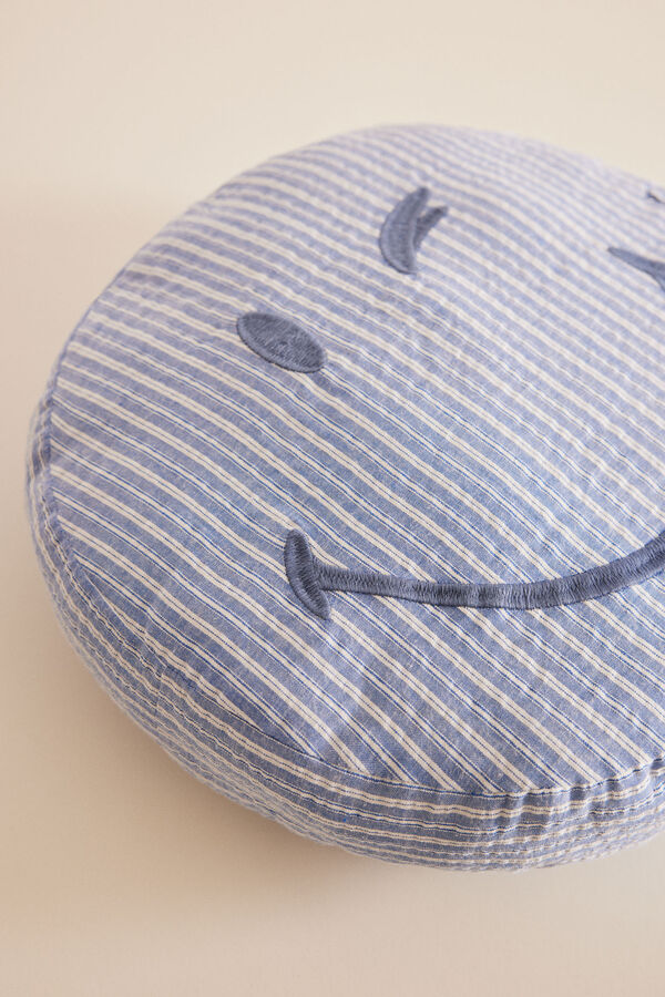 Womensecret Round cotton SmileyWorld ® cushion blue