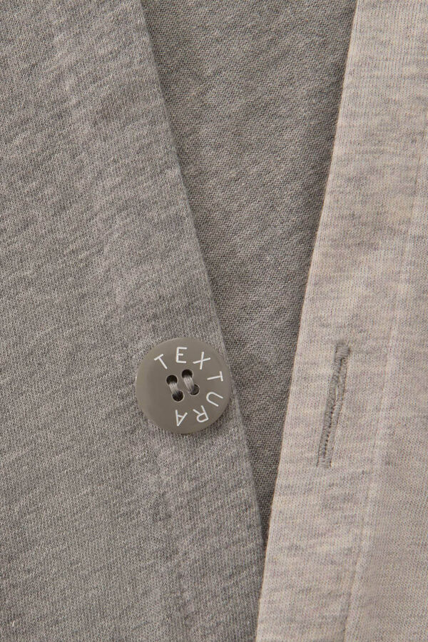 Womensecret Bettbezug aus Jersey-Strick. Bett 180-200 cm. Grau