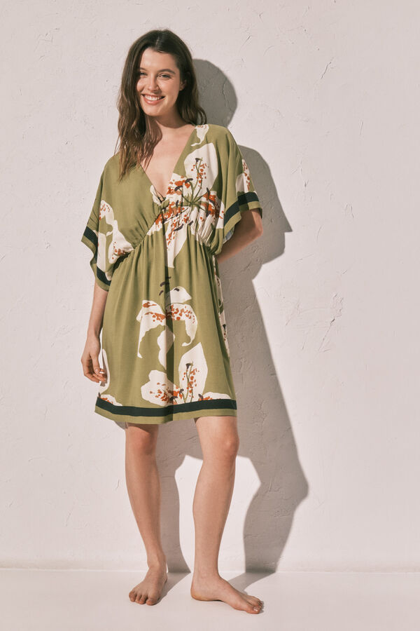 Women'secret Printed short camisole green