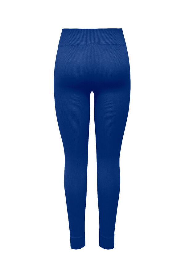 Only Play Leggings seamless canalé azul