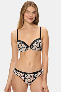 DIM Sujetador cl&aacute;sico con aros de suave microfibra print flores