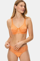 DIM Generous Essential lace High Support Bra  Narandžasta