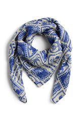 Pieces Printed ECOVERO&trade; viscose scarf grey
