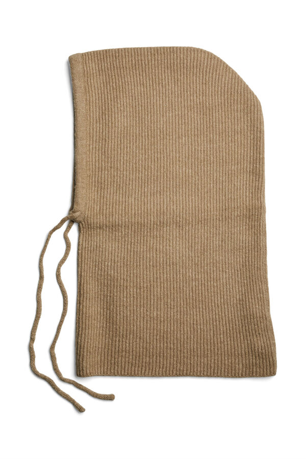 Pieces Balaclava b&aacute;sica canelada cru