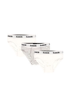 Womensecret Pack of 3 boy's underpants - organic Weiß