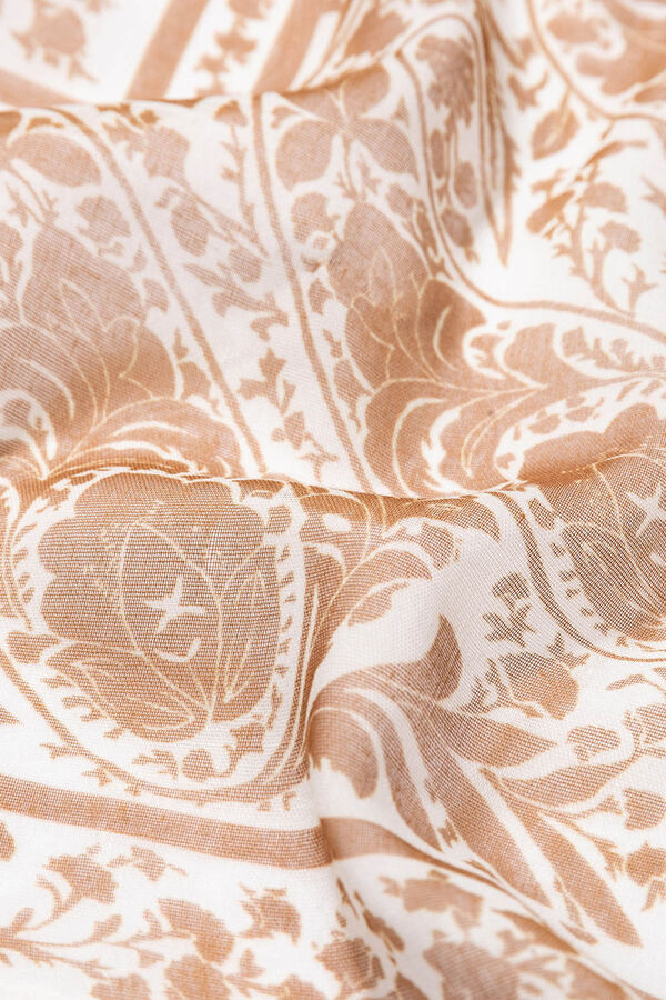 Vilanova Bandana semitransparente estampado paisley cru