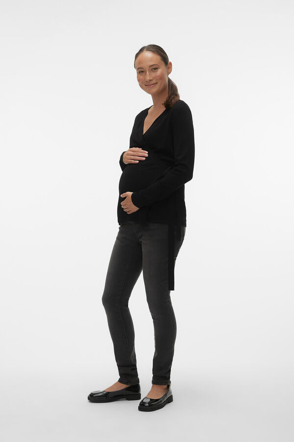Womensecret Crossover maternity cardigan noir