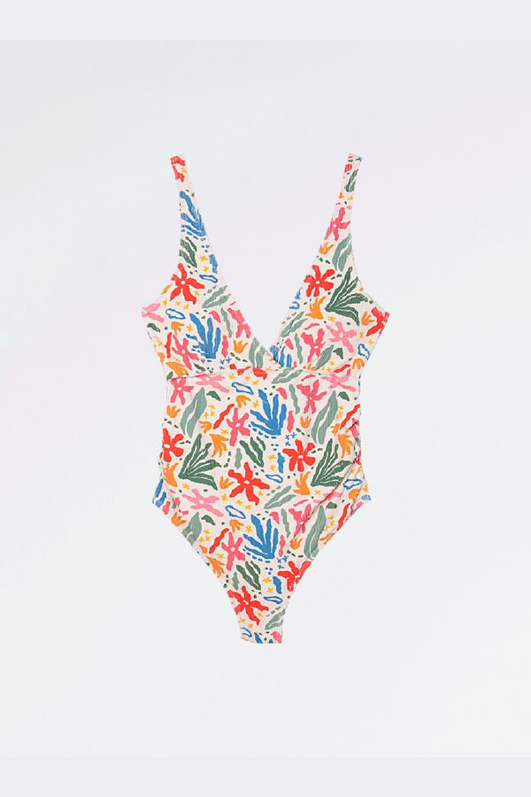 Ohma Multicoloured printed maternity swimwear printed
