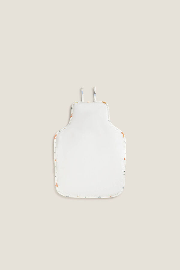 Textura Cambiador de algod&oacute;n jungla blanco