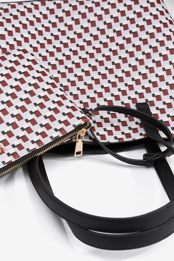 Vilanova Print Shopper Bag Crvena