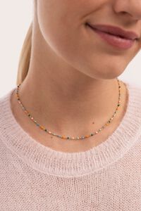Singularu Goldfarbene Dots Alpine Halskette BEACHWEAR