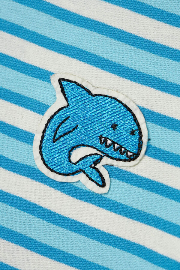 Womensecret Camiseta niño con detalle delfín azul